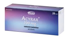 ACYRAX tabletti 200 mg 25 fol