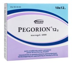 PEGORION jauhe oraaliliuosta varten, annospussi 12 g 10 x 12 g