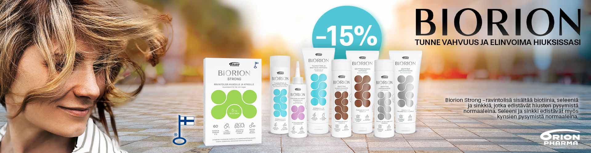 biorion uutuus sävyttävät hiustenhoitotuotteet tarjouksessa -15%